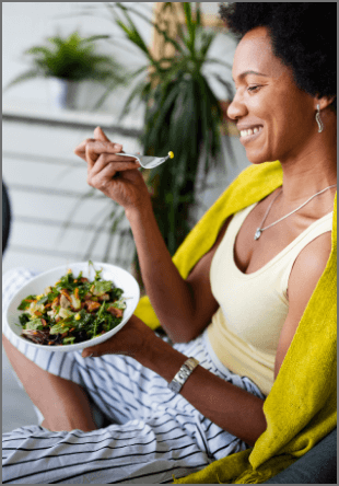 Woman eating
